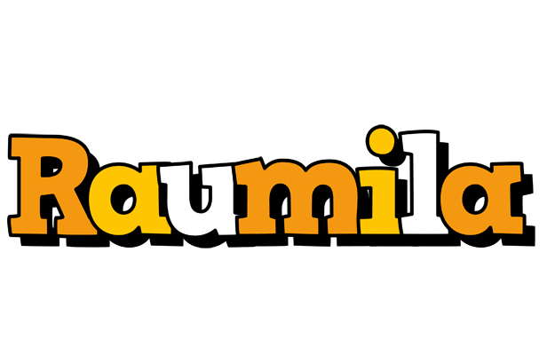 Raumila cartoon logo
