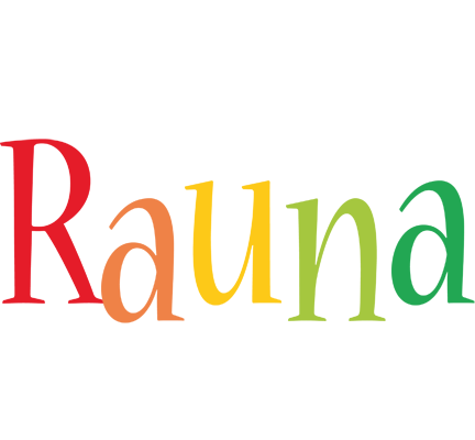 Rauna birthday logo