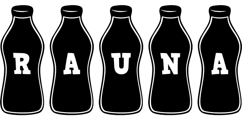 Rauna bottle logo