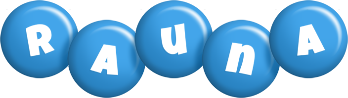 Rauna candy-blue logo