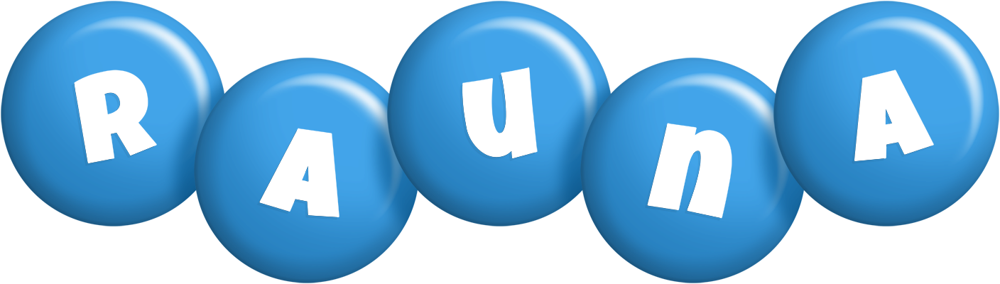Rauna candy-blue logo