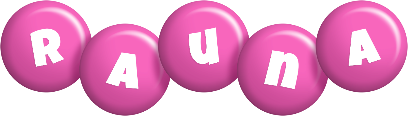Rauna candy-pink logo