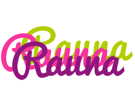 Rauna flowers logo