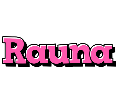 Rauna girlish logo