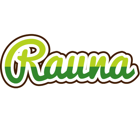 Rauna golfing logo
