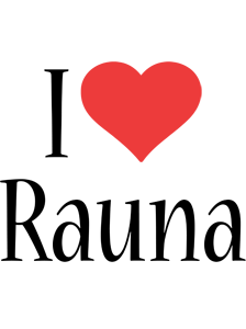 Rauna i-love logo