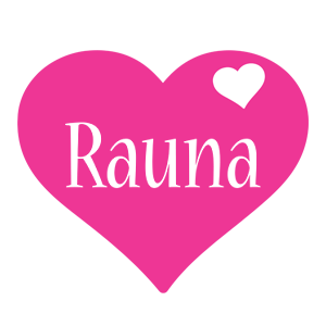 Rauna love-heart logo