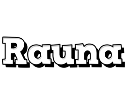 Rauna snowing logo