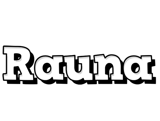 Rauna snowing logo