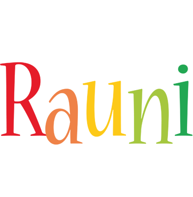 Rauni birthday logo