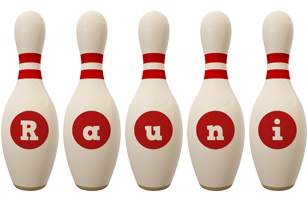 Rauni bowling-pin logo