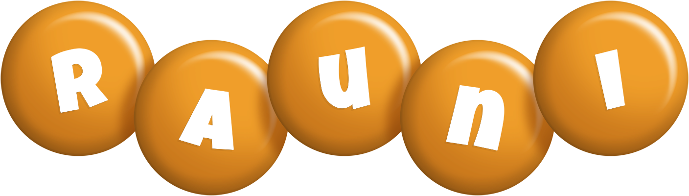 Rauni candy-orange logo