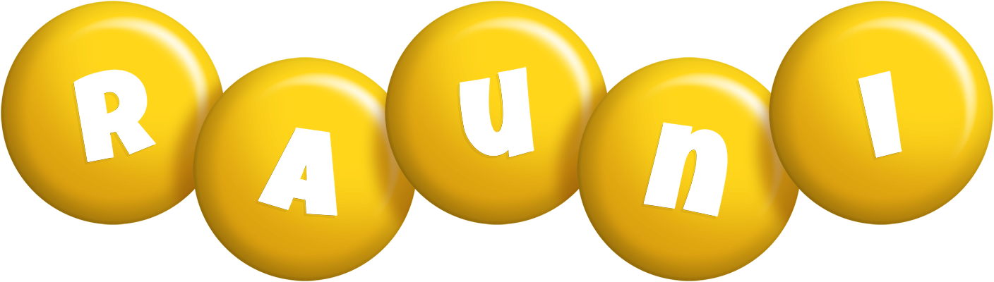 Rauni candy-yellow logo