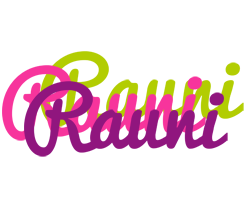 Rauni flowers logo