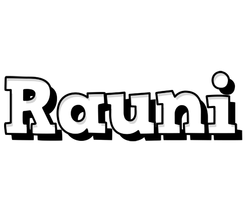 Rauni snowing logo