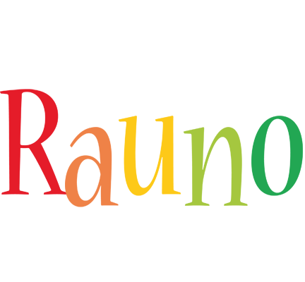 Rauno birthday logo