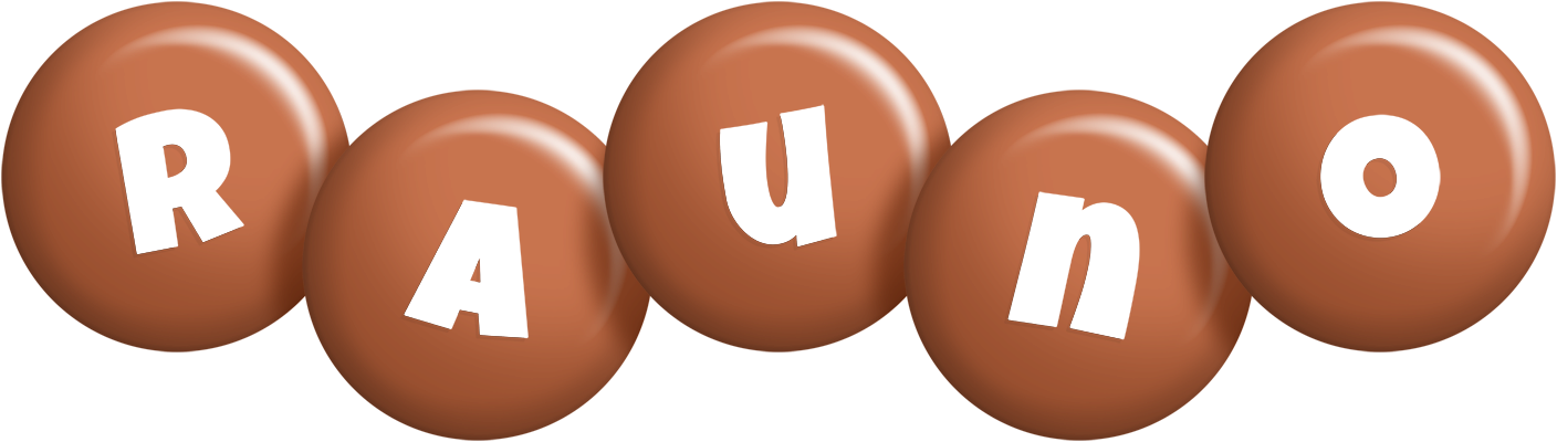 Rauno candy-brown logo