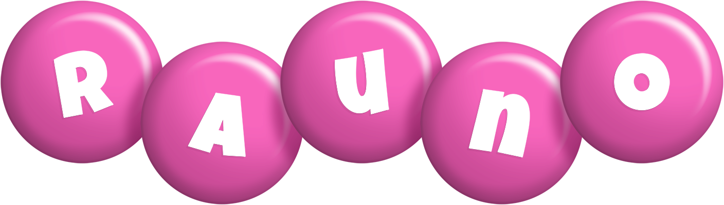 Rauno candy-pink logo