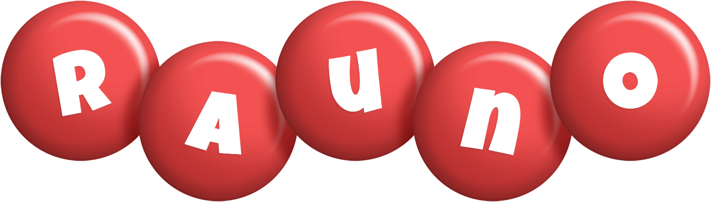 Rauno candy-red logo