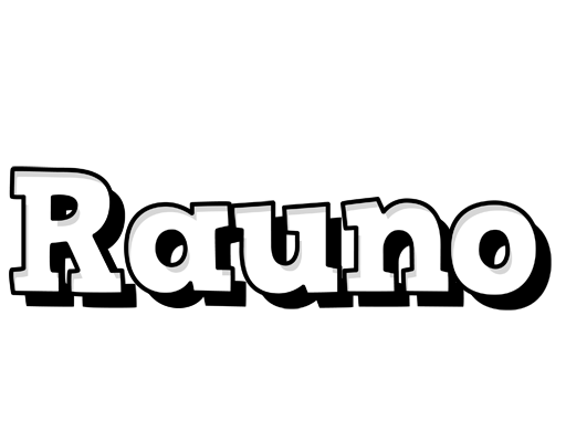 Rauno snowing logo
