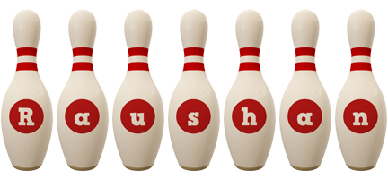 Raushan bowling-pin logo