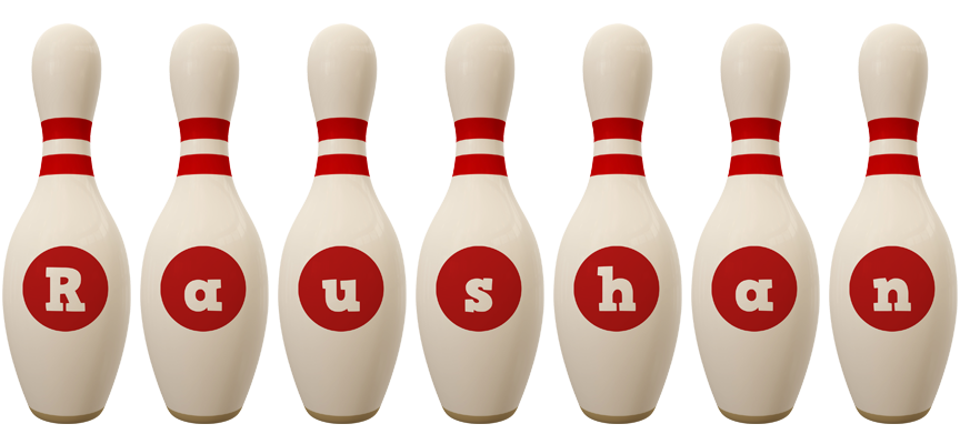 Raushan bowling-pin logo