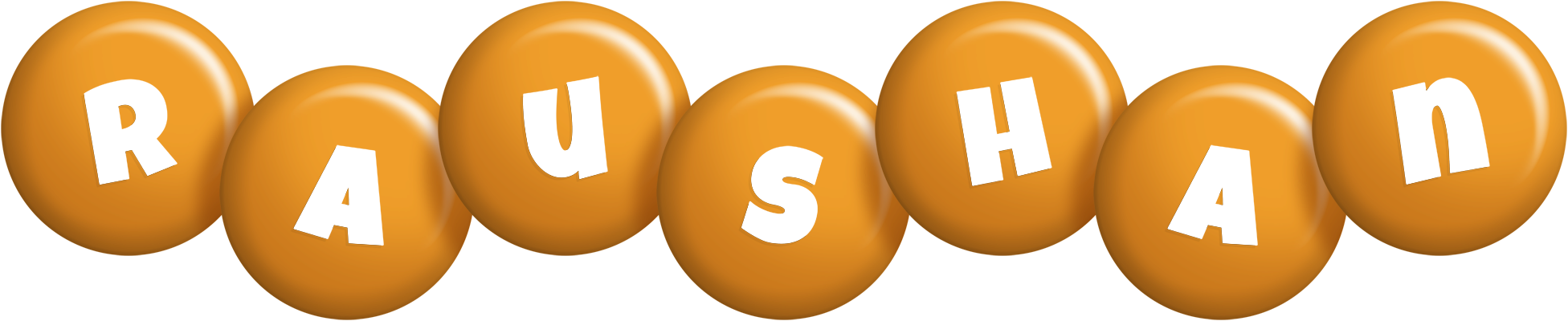 Raushan candy-orange logo