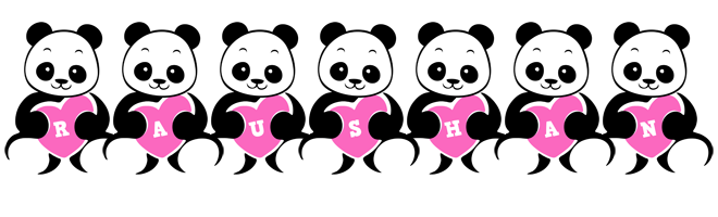 Raushan love-panda logo