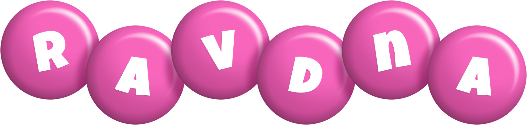 Ravdna candy-pink logo