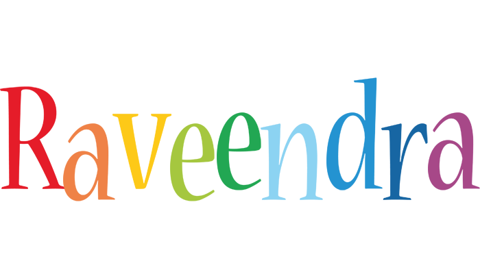 Raveendra birthday logo