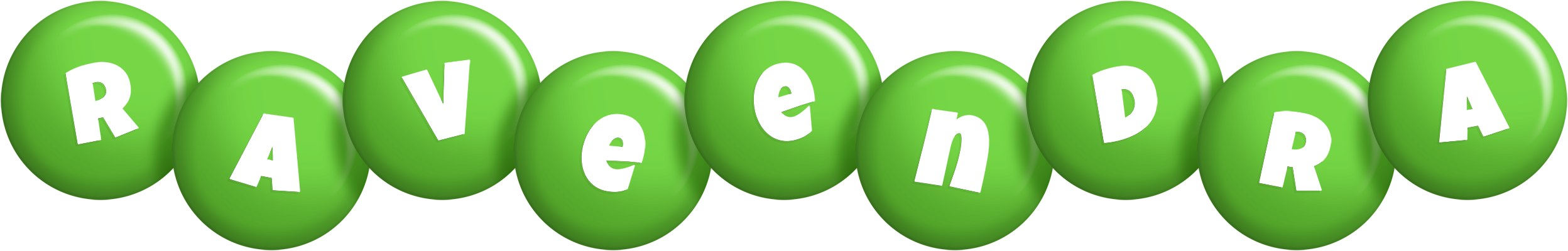Raveendra candy-green logo
