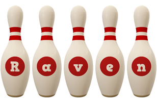 Raven bowling-pin logo