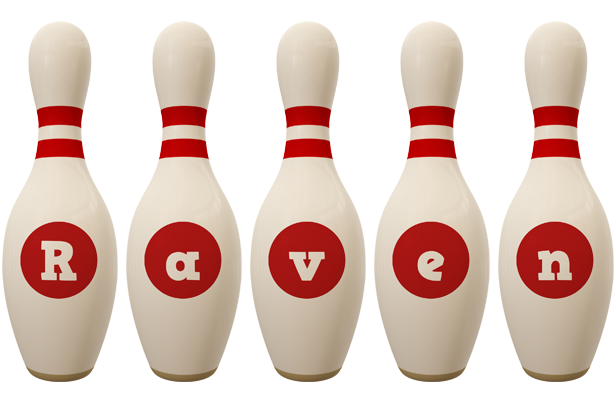 Raven bowling-pin logo