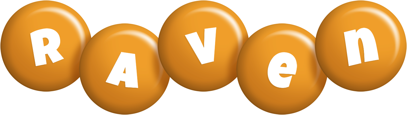 Raven candy-orange logo
