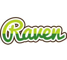 Raven golfing logo