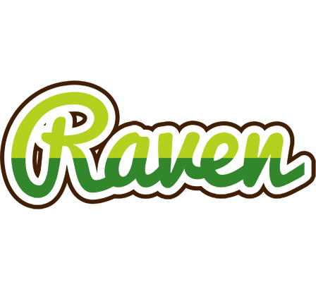 Raven golfing logo