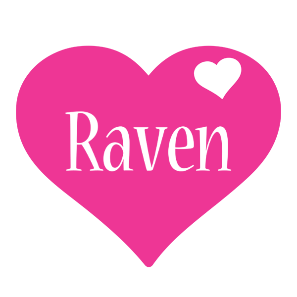Raven love-heart logo