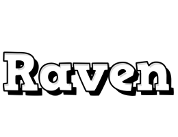 Raven snowing logo