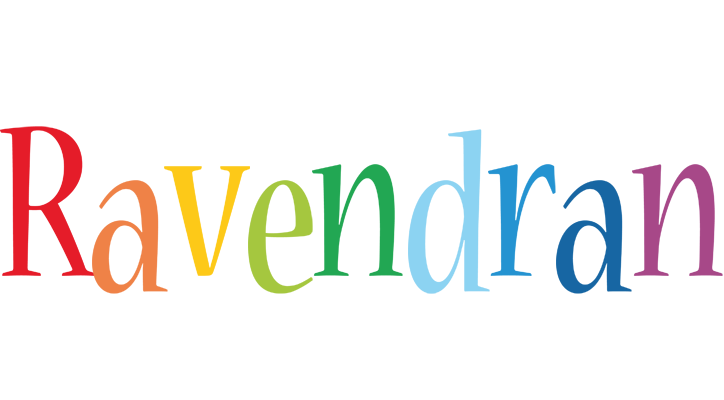Ravendran birthday logo