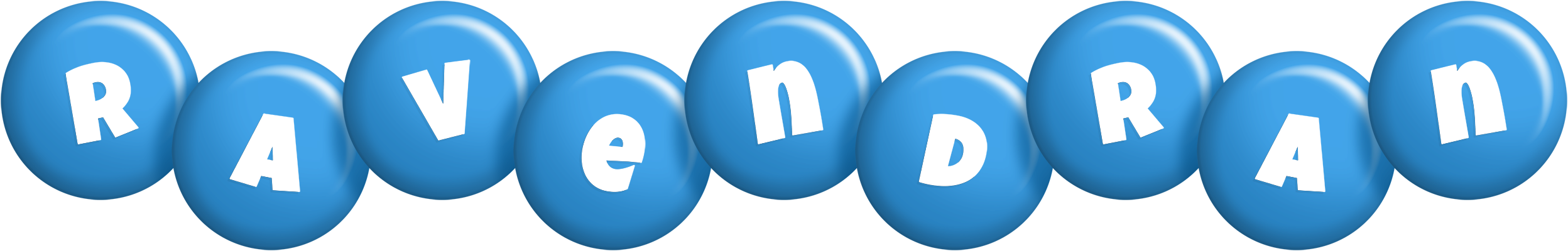 Ravendran candy-blue logo