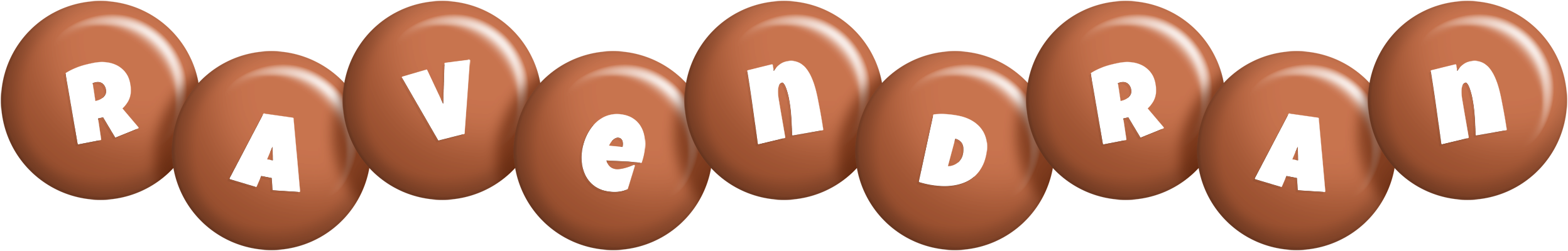 Ravendran candy-brown logo