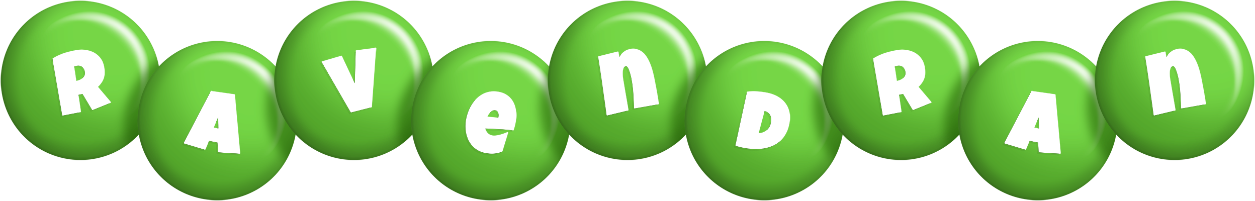 Ravendran candy-green logo