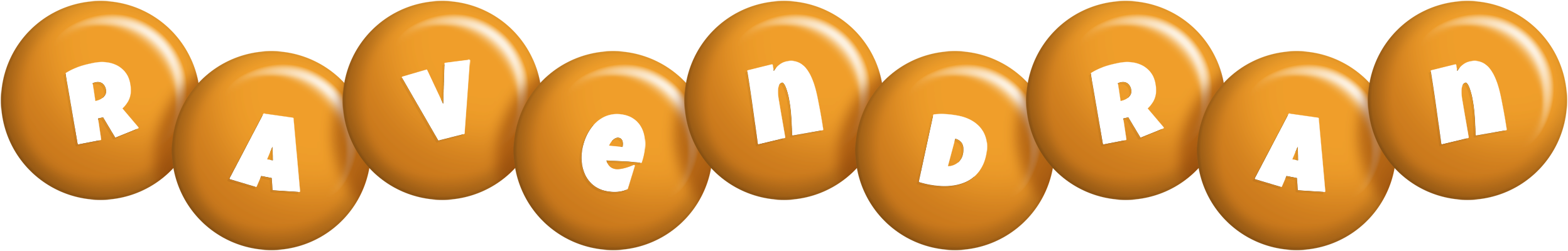 Ravendran candy-orange logo
