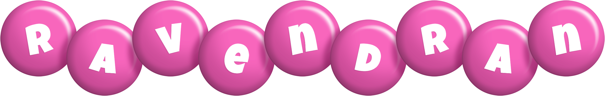 Ravendran candy-pink logo