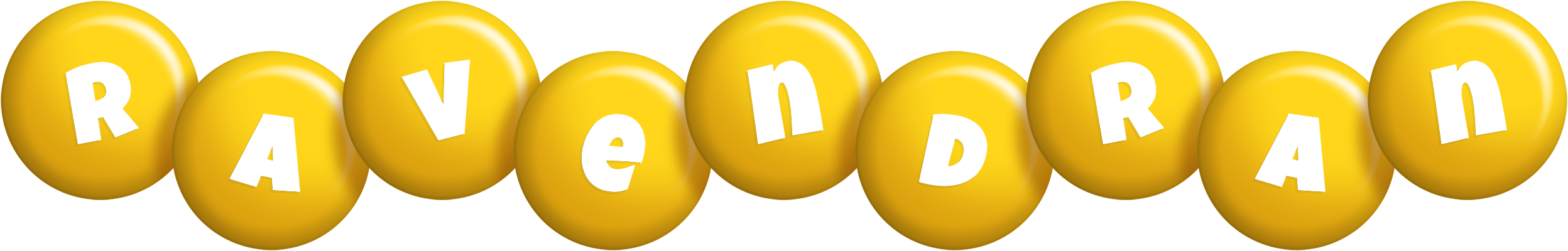 Ravendran candy-yellow logo