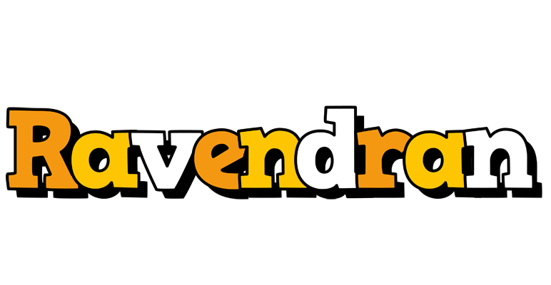 Ravendran cartoon logo