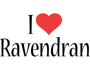 Ravendran i-love logo