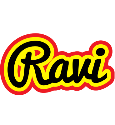 Ravi flaming logo