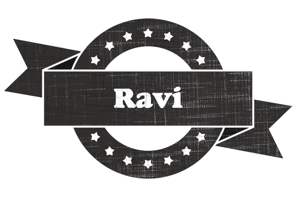 Ravi grunge logo