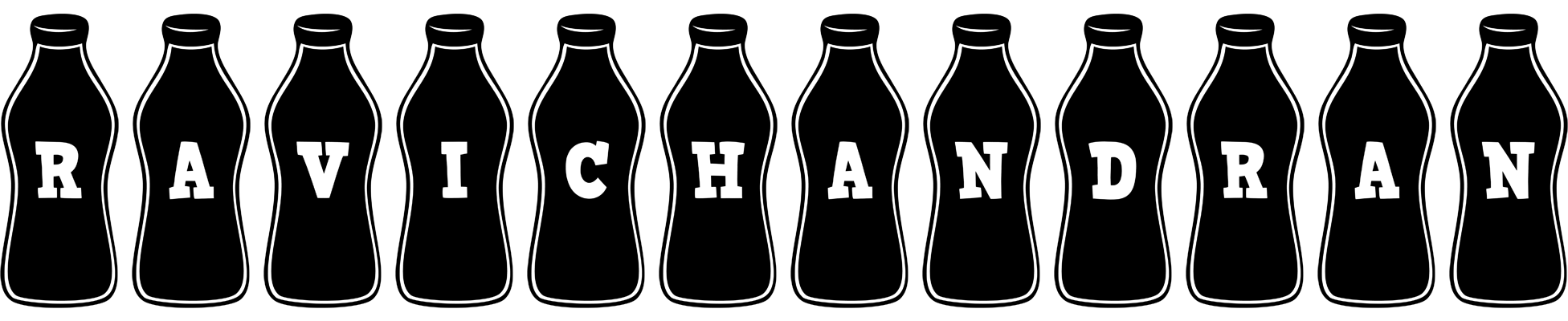 Ravichandran bottle logo